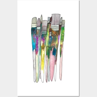 Paint brushes Posters and Art